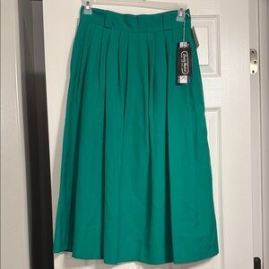 Chic Teal Midi Skirt by Classic Elements